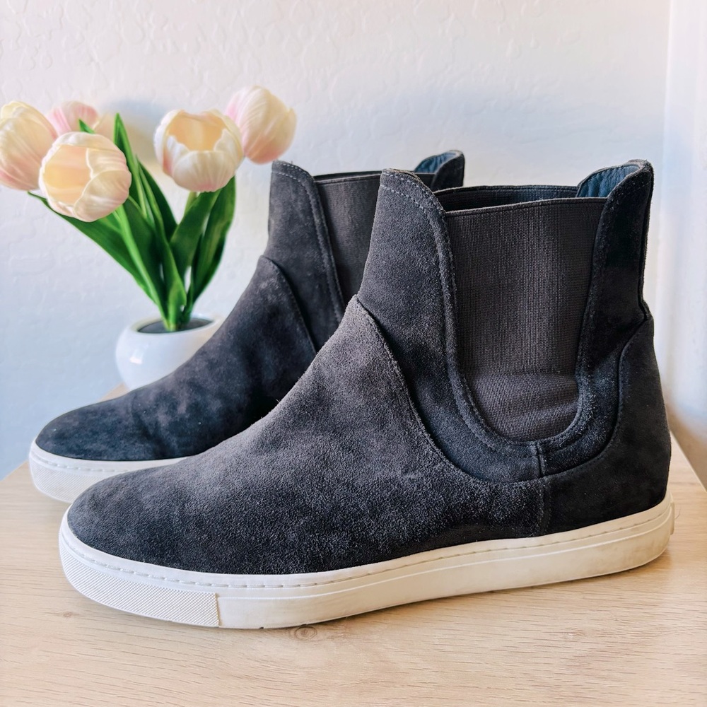 Vince Women’s Nira High-Top Suede Slip-On Sneakers - Picture 2 of 8